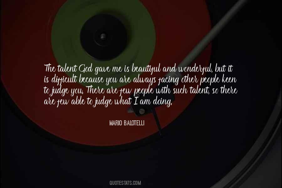 Quotes About Talent And God #552540