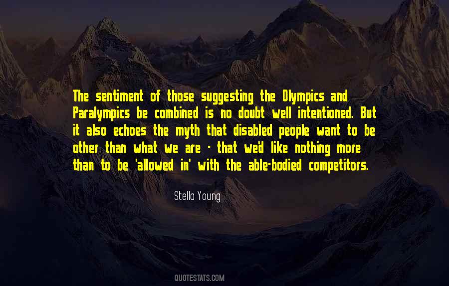 Quotes About Paralympics #491441