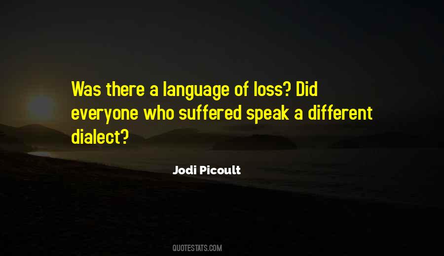 Quotes About Language Loss #94027