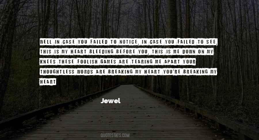 Quotes About Tearing Apart #1410499