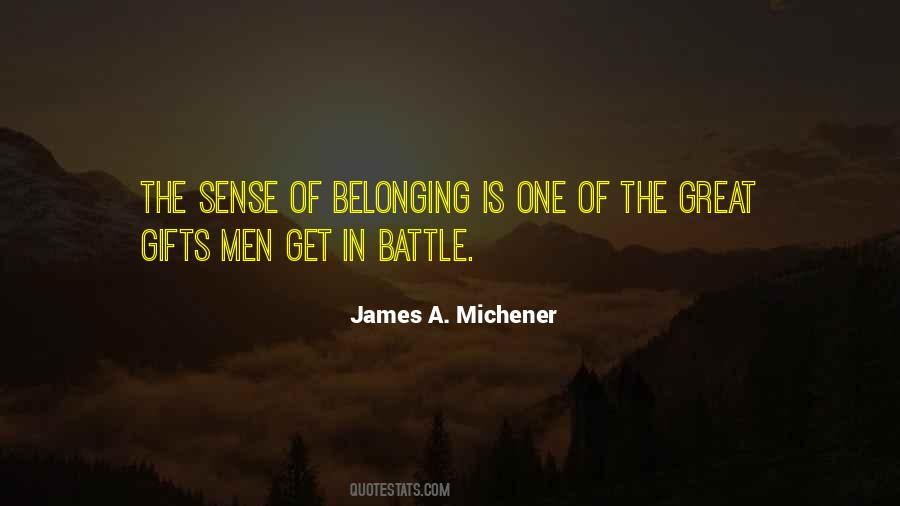 Quotes About Sense Of Belonging #720359