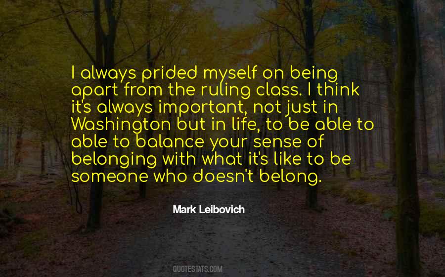 Quotes About Sense Of Belonging #984287