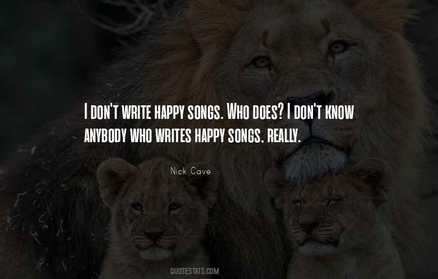 Quotes About Happy Songs #1879480