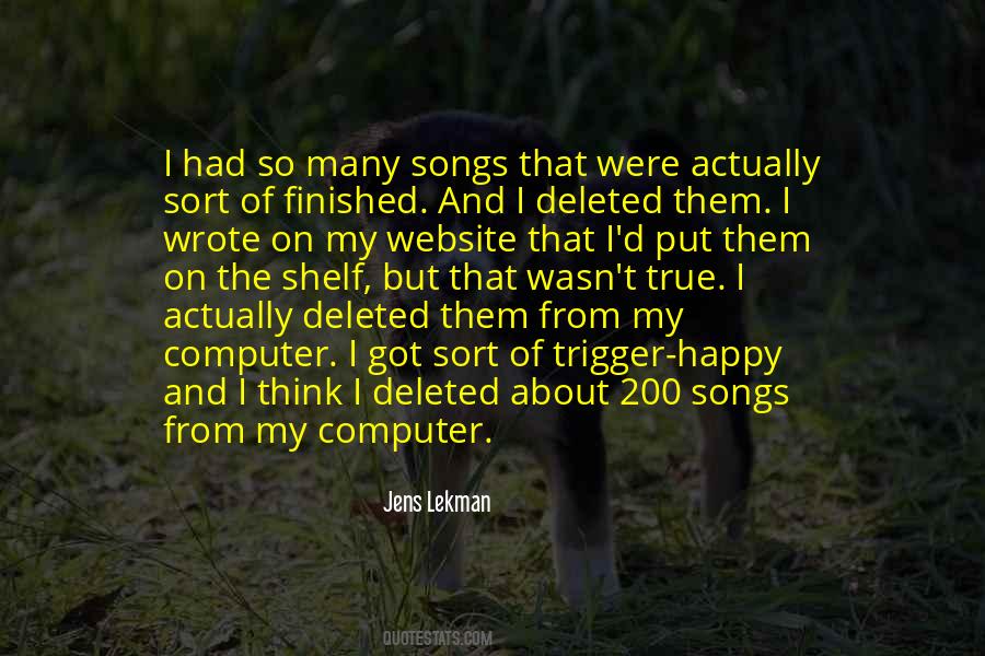 Quotes About Happy Songs #258111
