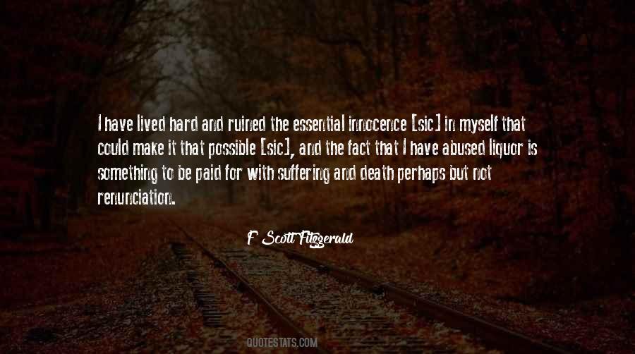 Quotes About Suffering And Death #914309