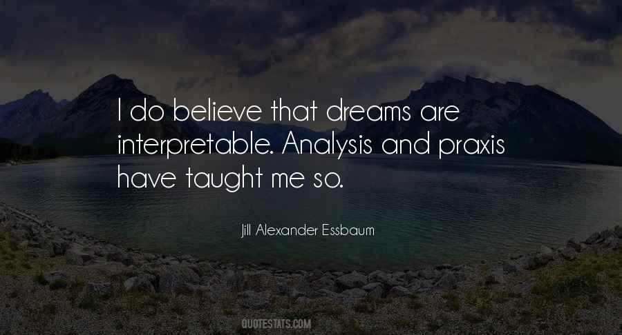 Quotes About Dream Analysis #106824