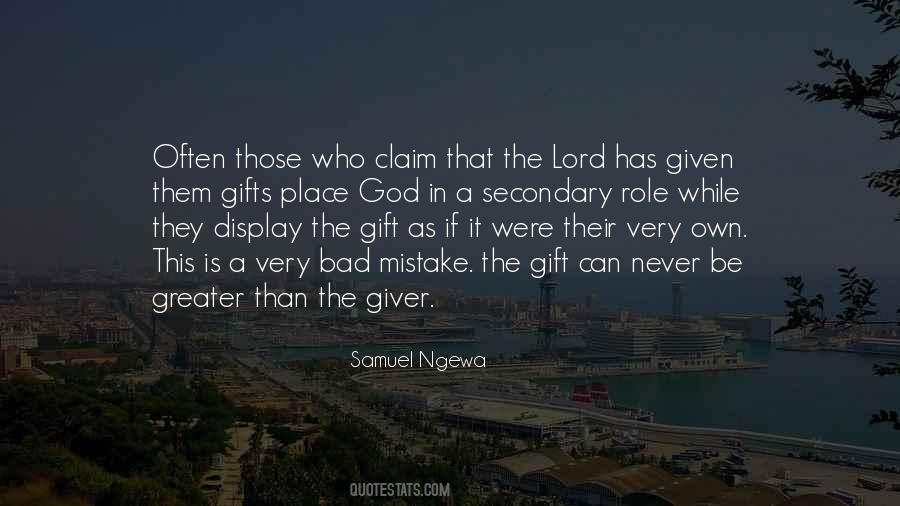 Quotes About God Given Gifts #812391