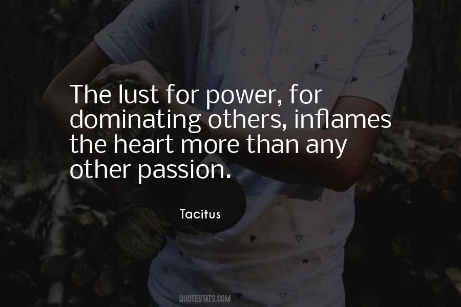 Quotes About Lust For Power #1738823