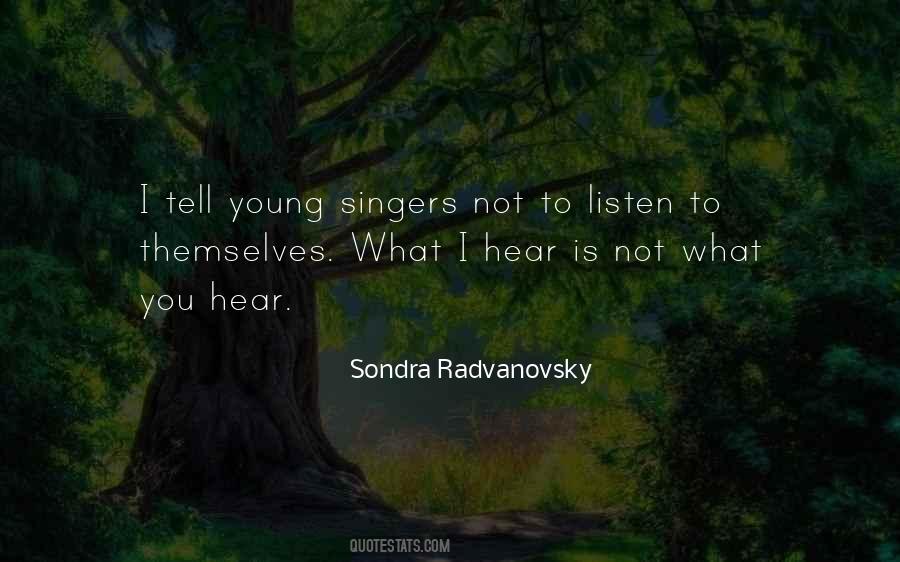 Quotes About Young Singers #102158