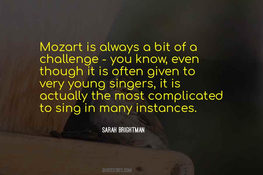 Quotes About Young Singers #1183225