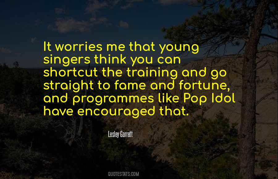 Quotes About Young Singers #1472569