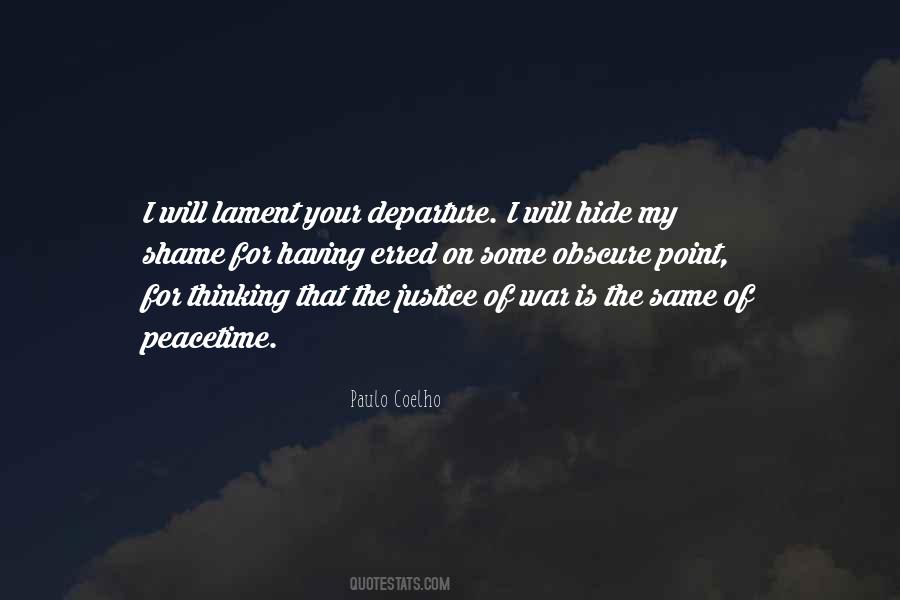 My Departure Quotes #107614