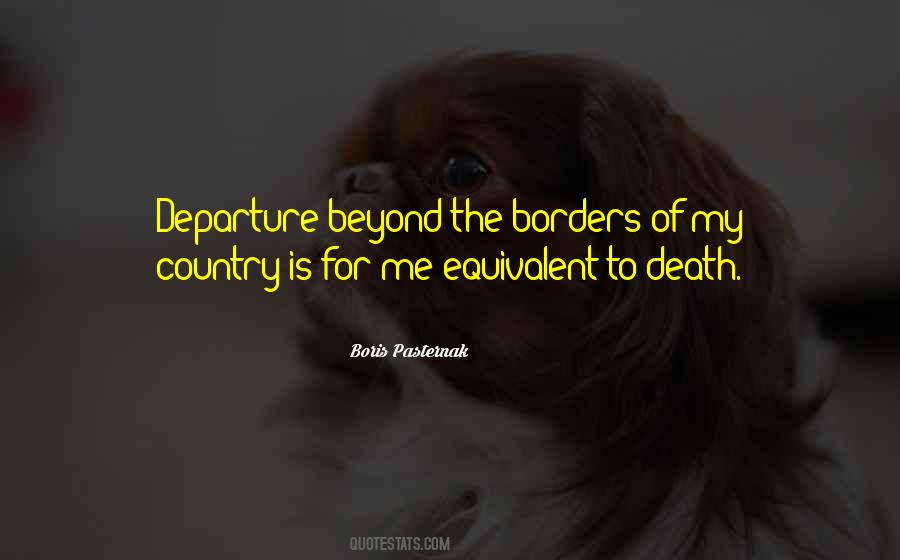 My Departure Quotes #1380231