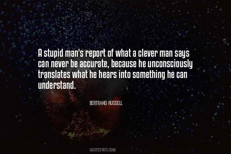 Quotes About Clever Man #1566708