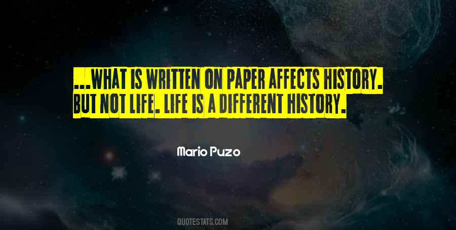 Written On Paper Quotes #11505