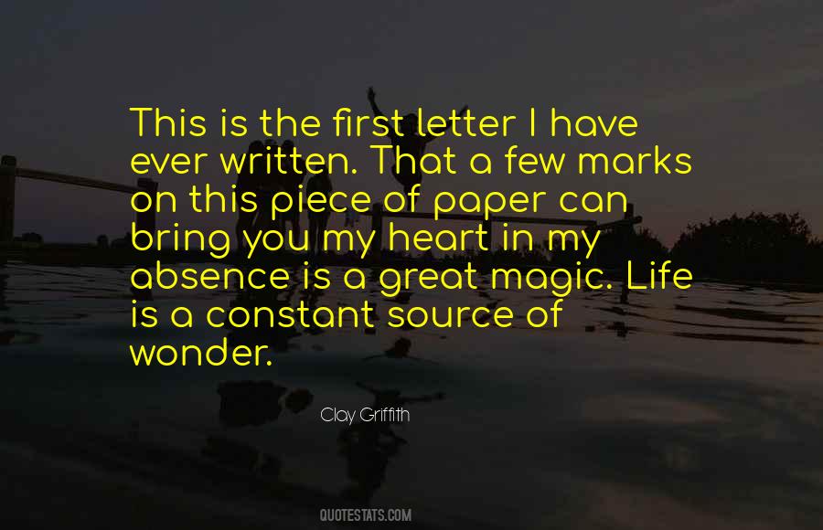 Written On Paper Quotes #1480277