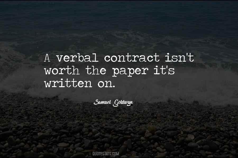 Written On Paper Quotes #175760