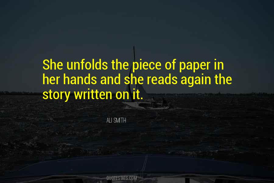 Written On Paper Quotes #1875219