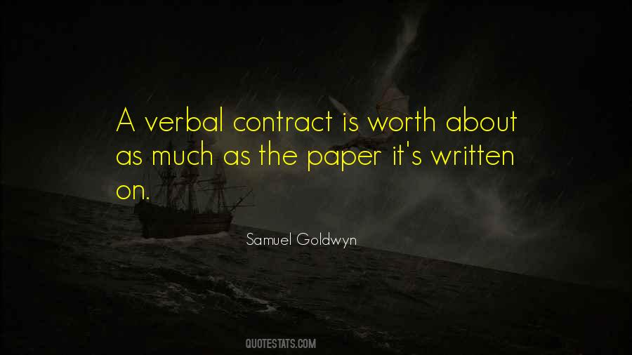 Written On Paper Quotes #770861