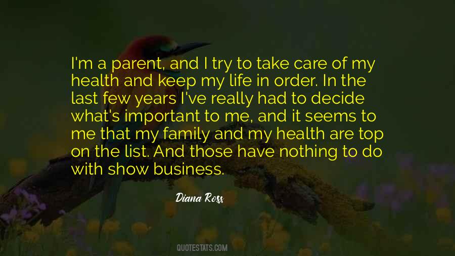 Quotes About Take Care Of Family #89151