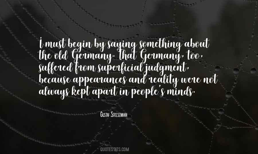 Quotes About Appearances And Reality #323534