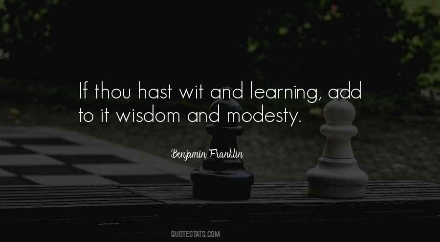 Quotes About Learning Wisdom #91136