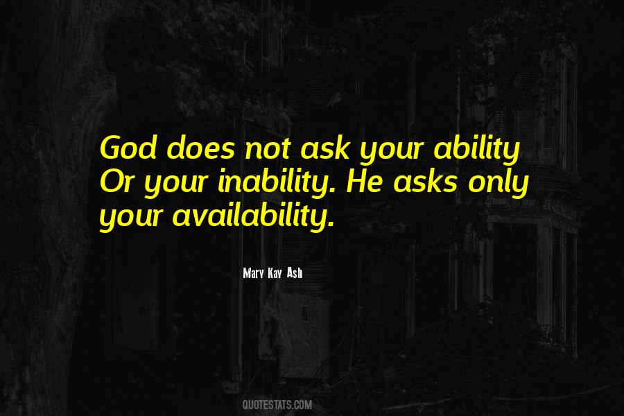 Quotes About Inability #1217305