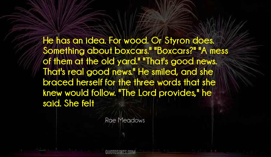 Lord Provides Quotes #1403069