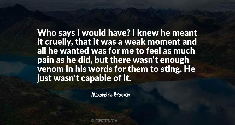 Moment I Knew Quotes #130178