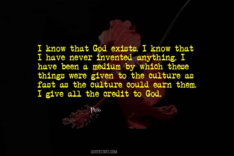Quotes About Giving Credit To God #1216411