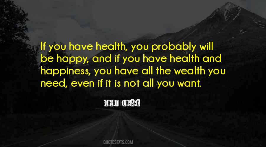 Quotes About Health And Wealth #154642