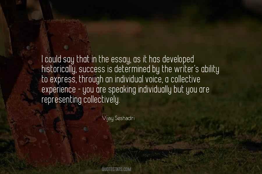 Collective Success Quotes #1611381