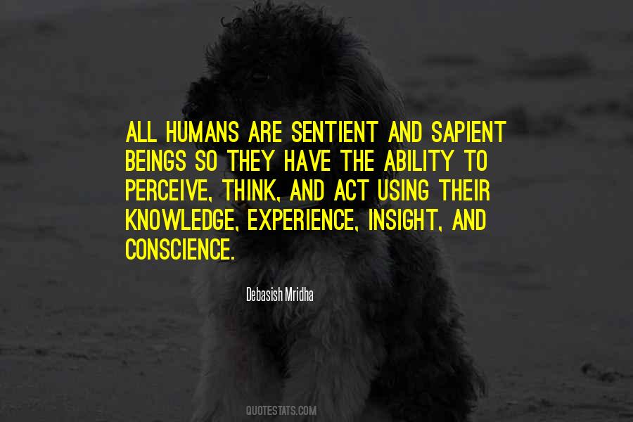 Quotes About Sentient Beings #259915