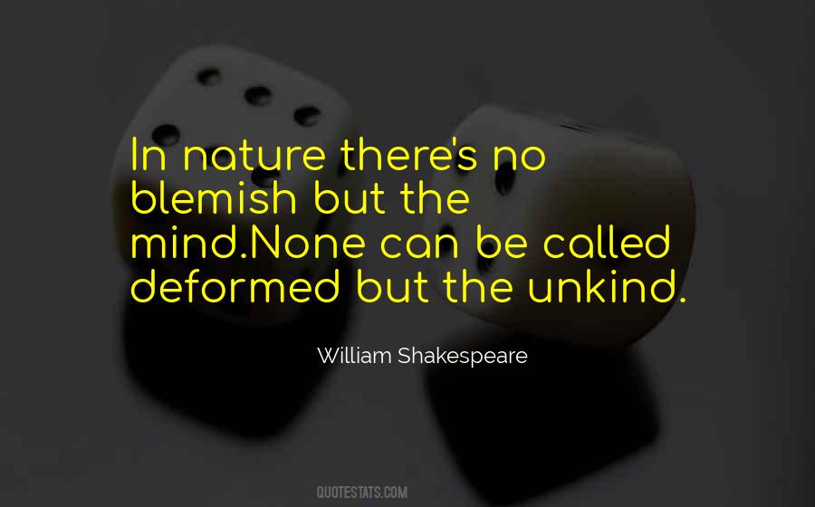 Quotes About Nature By Shakespeare #1579937