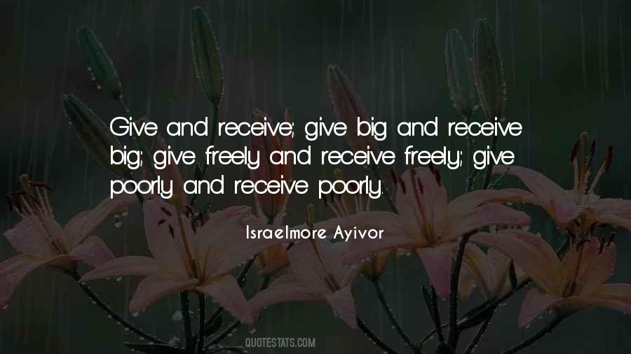 Quotes About Give And Receive #716850