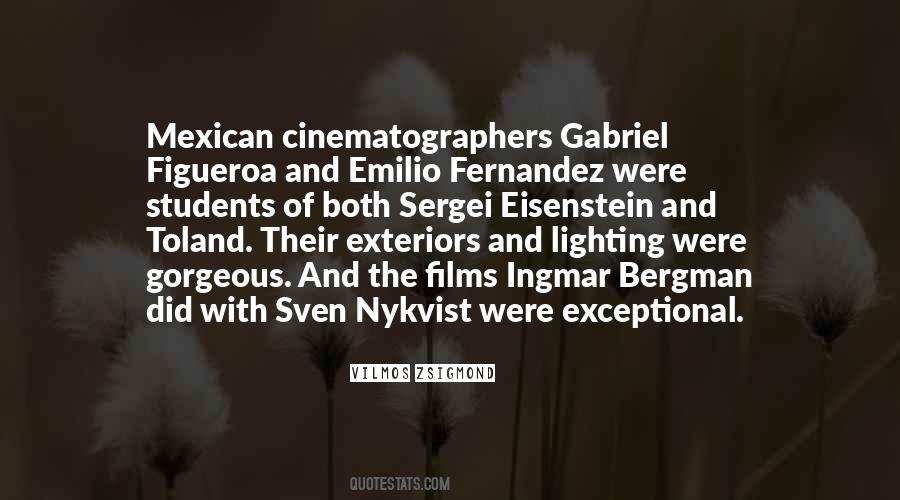 Quotes About Cinematographers #725514