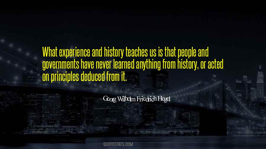 Quotes About What History Teaches Us #690468