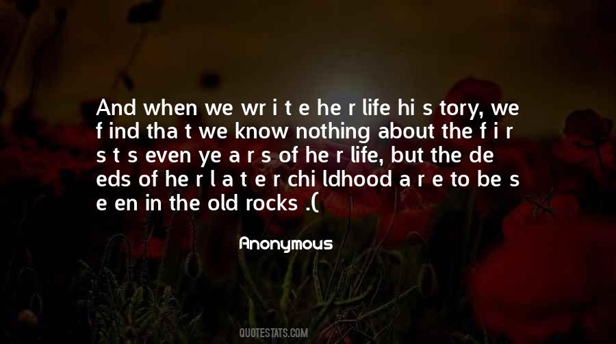 Quotes About Rocks And Life #325767