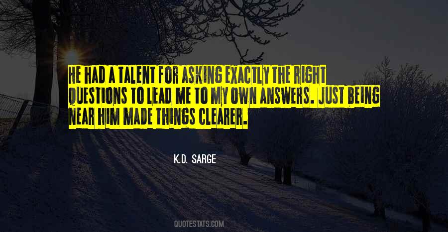 Quotes About Answers #10746