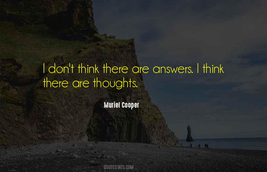 Quotes About Answers #1691976
