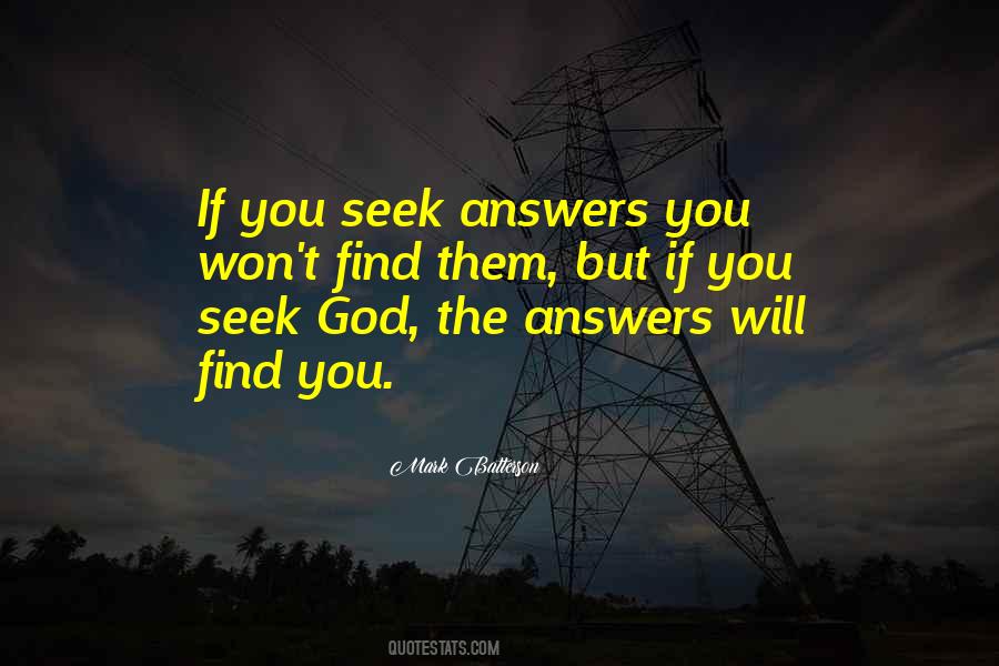 Quotes About Answers #1749052