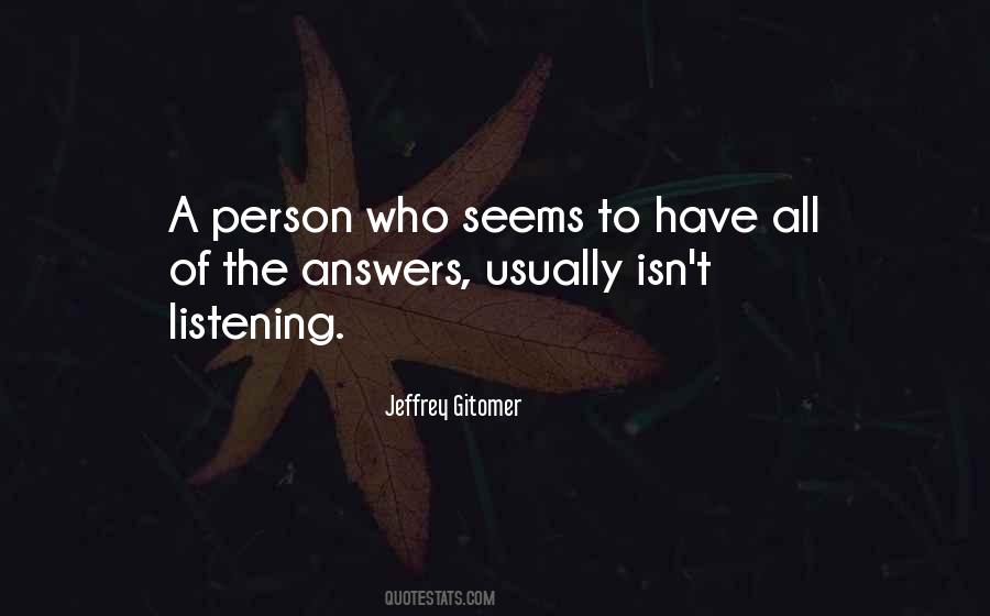 Quotes About Answers #19157