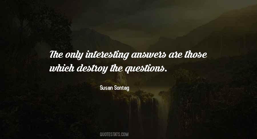 Quotes About Answers #40119