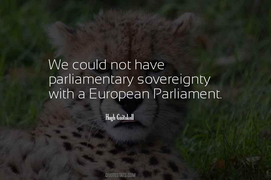 Quotes About European Parliament #204867