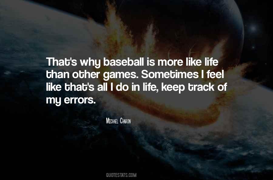 Quotes About Errors In Baseball #1191006