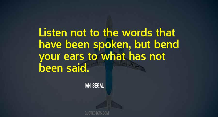 Quotes About Words Not Spoken #865820