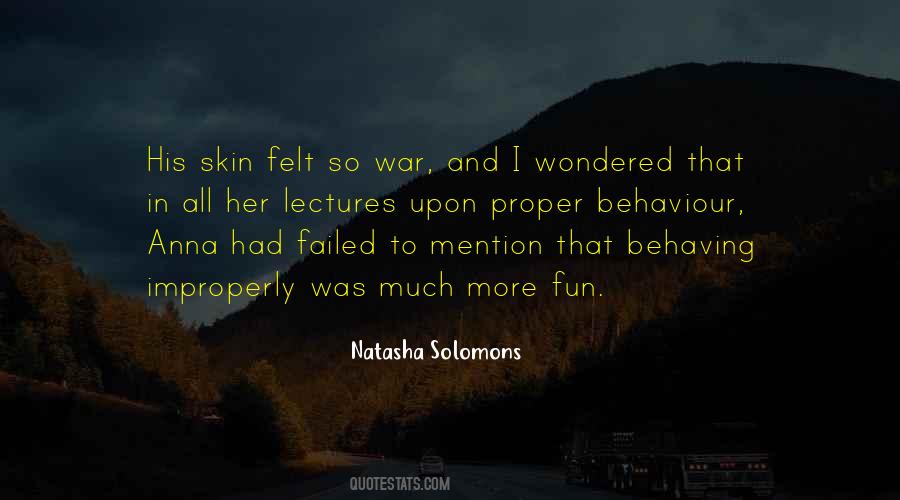 Quotes About Behaving #1038594
