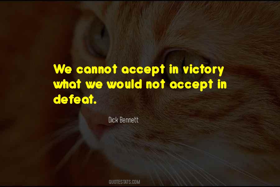 Accept Defeat Quotes #1672227