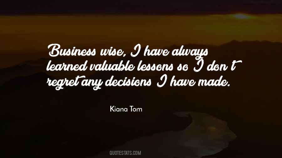 Quotes About Decisions And Regret #1123301