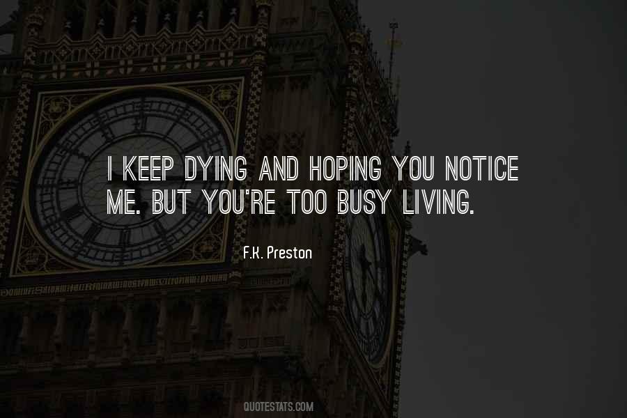 Death And Dying Love Quotes #716094